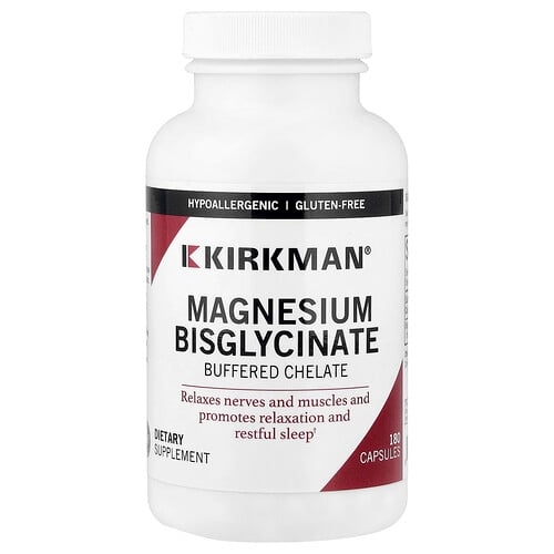 Kirkman Labs Magnesium Bisglycinate Buffered Chelate 180 Capsules 50 Mg Per Capsule product image