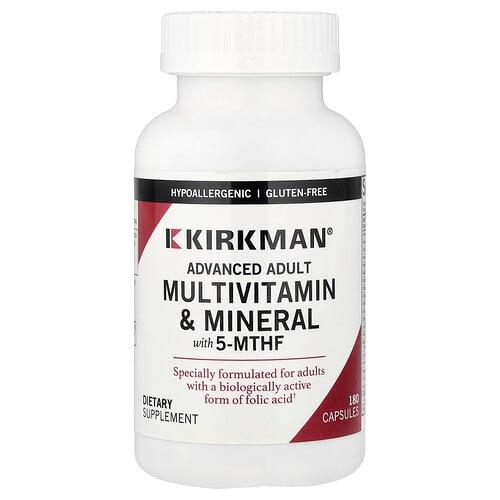 Kirkman Labs Advanced Adult Multivitamin Minerals With 5 Mthf 180 Capsules product image