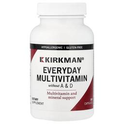 Kirkman Labs Everyday Multivitamin Without A D 180 Capsules