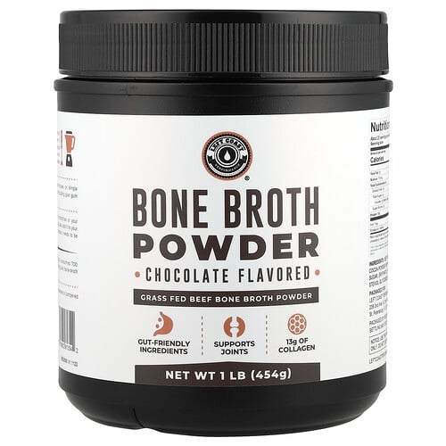 Left Coast Performance Bone Broth Powder Chocolate 1 Lb 454 G product image