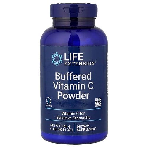 Life Extension Buffered Vitamin C Powder 16 Oz 454 G product image