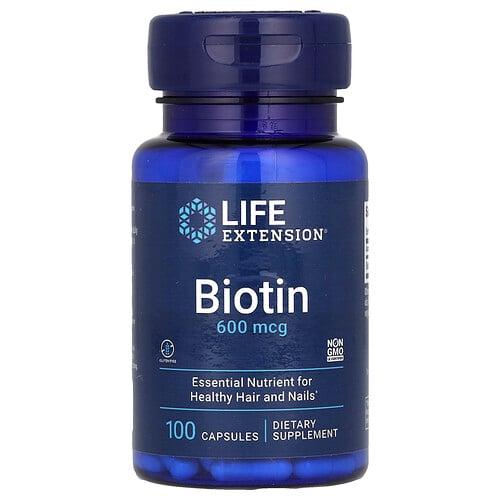 Life Extension Biotin 600 Mcg 100 Capsules product image