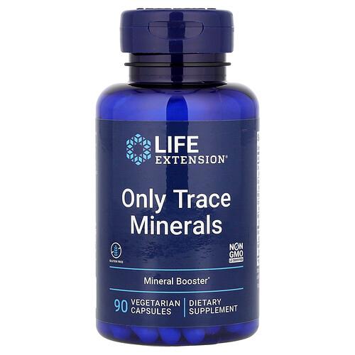 라이프 익스텐션 Life Extension, 온리 트레이스 미네랄스, 베지 캡슐 90정 product image