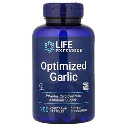 Life Extension Optimized Garlic 200 Vegetarian Capsules 600 Mg Per Capsule