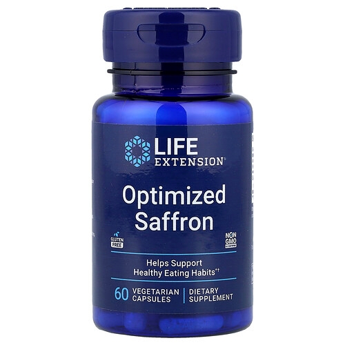 Life Extension Optimized Saffron 60 Vegetarian Capsules 78 Mg Per Capsule product image