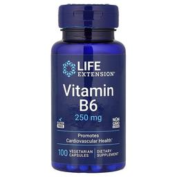 Life Extension Vitamin B6 250 Mg 100 Vegetarian Capsules