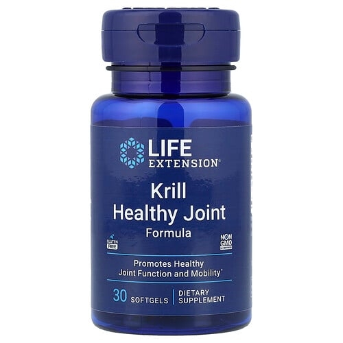 Life Extension Krill Healthy Joint Formula 30 Softgels product image