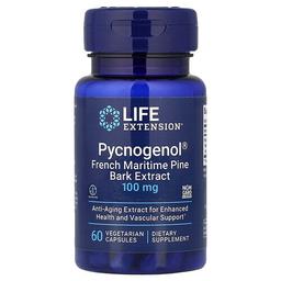 Life Extension Pycnogenol French Maritime Pine Bark Extract 100 Mg 60 Vegetarian Capsules