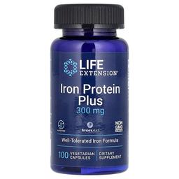 Life Extension Iron Protein Plus Ironaid 300 Mg 100 Vegetarian Capsules
