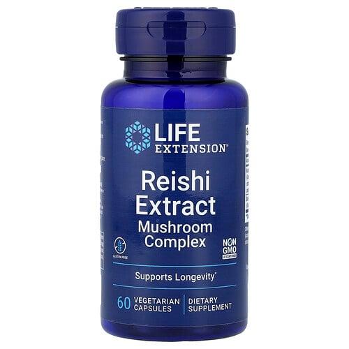 Life Extension Reishi Extract Mushroom Complex 60 Vegetarian Capsules product image