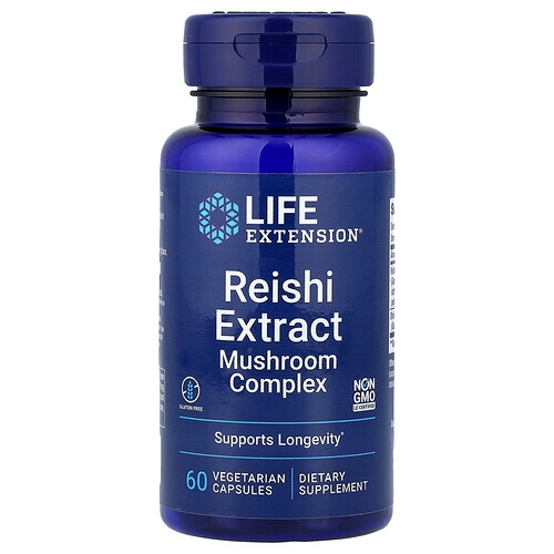 Life Extension Reishi Extract Mushroom Complex 60 Vegetarian Capsules product image