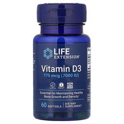 Life Extension Vitamin D3 175 Mcg 7 000 Iu 60 Softgels