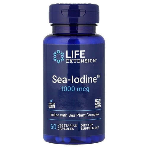 Life Extension Sea Iodine 1 000 Mcg 60 Vegetarian Capsules product image