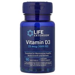 Life Extension Vitamin D3 25 Mcg 1 000 Iu 90 Softgels