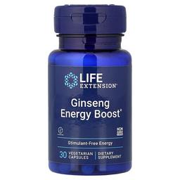 Life Extension Ginseng Energy Boost 30 Vegetarian Capsules 200 Mg Per Capsule