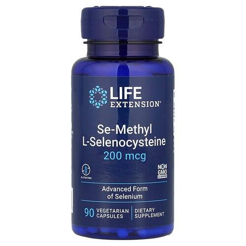 라이프 익스텐션 Life Extension, 셀레늄-메틸 l-셀레노시스테인, 200mcg, 베지 캡슐 90정 product image