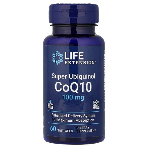 Life Extension Super Ubiquinol Coq10 100 Mg 60 Softgels product image