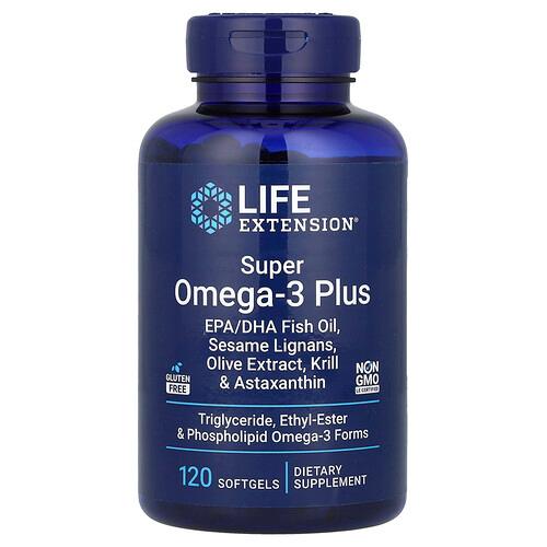 Life Extension Super Omega 3 Plus 120 Softgels product image