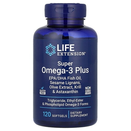 Life Extension Super Omega 3 Plus 120 Softgels product image