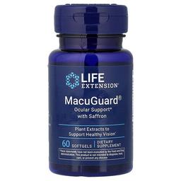Life Extension Macuguard Ocular Support With Saffron 60 Softgels