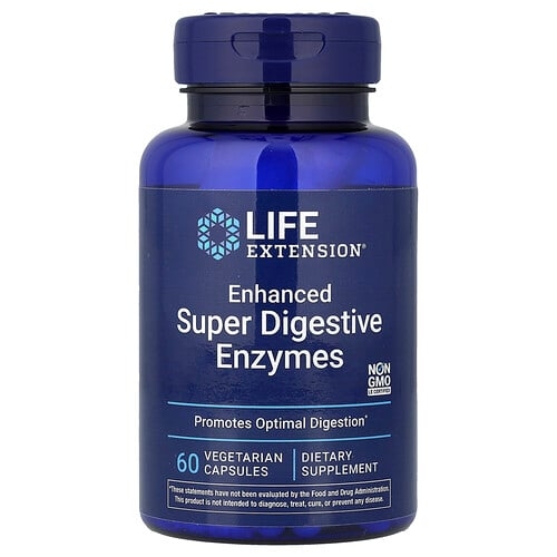 Life Extension Enhanced Super Digestive Enzymes 60 Vegetarian Capsules product image
