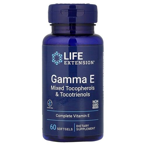 Life Extension Gamma E Mixed Tocopherols Tocotrienols 60 Softgels product image