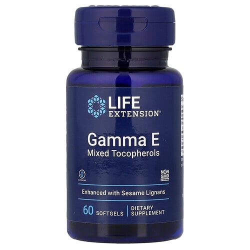 Life Extension Gamma E Mixed Tocopherols 60 Softgels product image