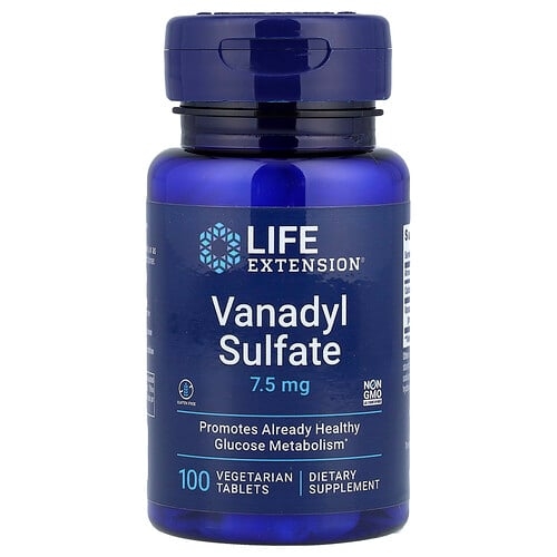 Life Extension Vanadyl Sulfate 100 Vegetarian Tablets product image