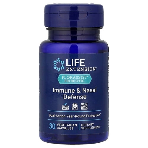 Life Extension Florassist Probiotic Immune Nasal Defense 30 Vegetarian Capsules product image