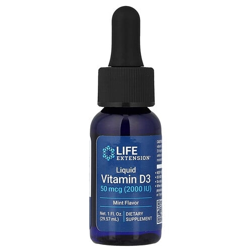 Life Extension Liquid Vitamin D3 Mint 1 Fl Oz 29 57 Ml product image