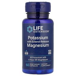 Life Extension Potassium With Extend Release Magnesium 60 Vegetarian Capsules