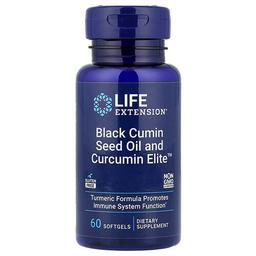 Life Extension Black Cumin Seed Oil And Curcumin Elite 60 Softgels