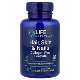 Life Extension Hair Skin Nails Collagen Plus Formula 120 Tablets