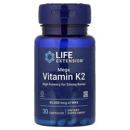 Life Extension Mega Vitamin K2 45 000 Mcg 30 Capsules
