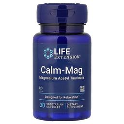 Life Extension Calm Mag Magnesium Acetyl Taurinate 30 Vegetarian Capsules