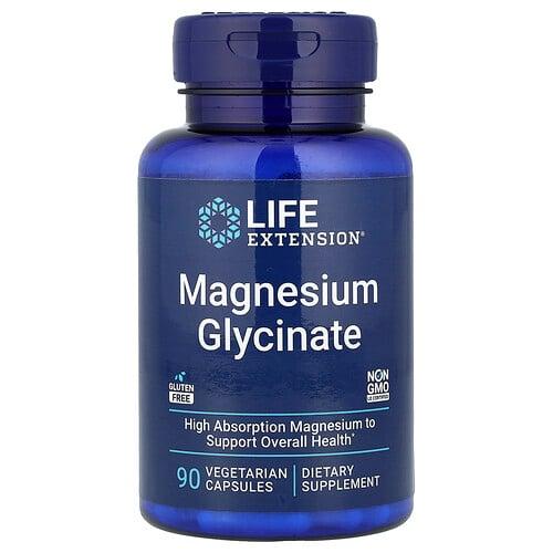 Life Extension Magnesium Glycinate 90 Vegetarian Capsules 105 Mg Per Capsule product image