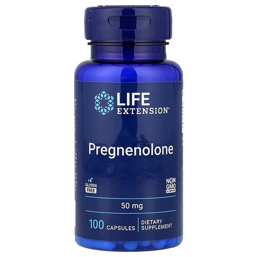 Life Extension Pregnenolone 50 Mg 100 Capsules product image