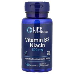 Life Extension Vitamin B3 Niacin 500 Mg 100 Capsules