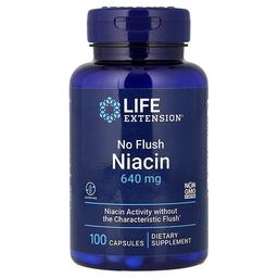 Life Extension No Flush Niacin 640 Mg 100 Capsules
