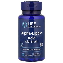 Life Extension Alpha Lipoic Acid With Biotin 60 Capsules