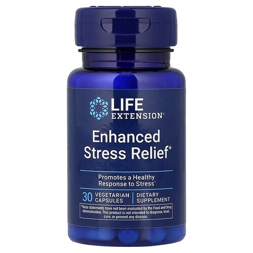Life Extension Enhanced Stress Relief 30 Vegetarian Capsules product image