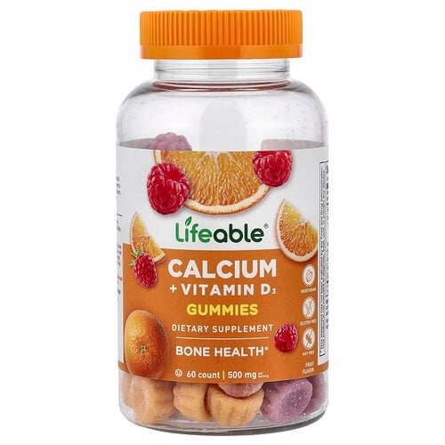 Lifeable Calcium Vitamin D3 Gummies Fruit 60 Gummies product image