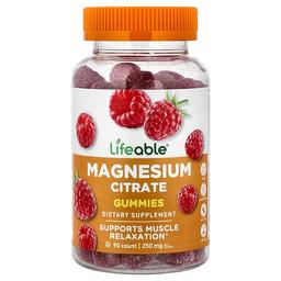 Lifeable Magnesium Citrate Gummies Raspberry 90 Gummies 83 3 Mg Per Gummy