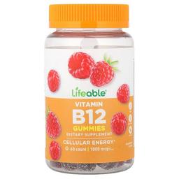 Lifeable Vitamin B12 Gummies Raspberry 60 Gummies 500 Mg Per Gummy