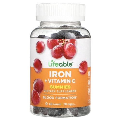 Lifeable Iron Vitamin C Gummies Grape 60 Gummies product image