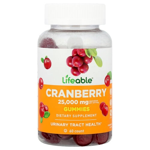 Lifeable Cranberry Gummies 60 Gummies 12 500 Mg Per Gummy product image