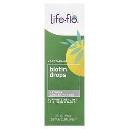 Life Flo Biotin Drops Natural Vanilla 2 Fl Oz 59 Ml