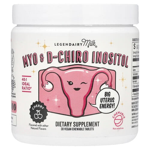Legendairy Milk Myo D Chiro Inositol Cherry 30 Vegan Chewable Tablets product image