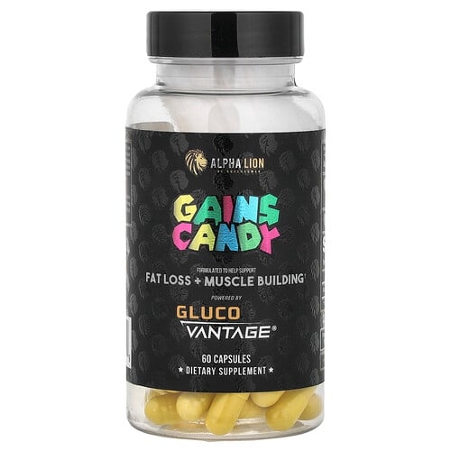 Alpha Lion Gains Candy Gluco Vantage 60 Capsules 100 Mg Per Capsule product image