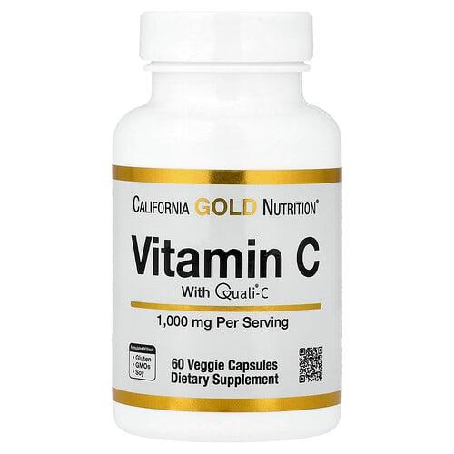 California Gold Nutrition Vitamin C Quali C 1 000 Mg 60 Veggie Capsules product image